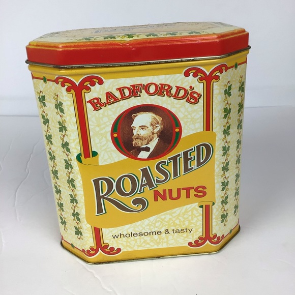 Vintage Radford’s Roasted Nuts tin.